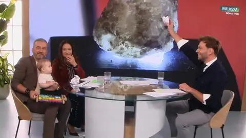 Jak polska sól wróciła z kosmosu? Prezenter newsów w naszym studiu pokazał to dziecku