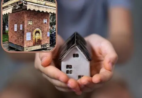 Artystka przerobiła stary kiosk na dom. Tak protestuje przeciwko wysokim cenom najmu