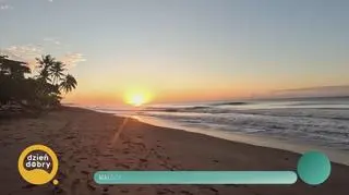 Małgorzata Pieczyńska w tropikach u wnuczki