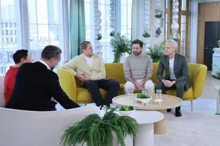 Jakob Kosel, aktor Rafał Królikowski oraz aktor Radosław Pazura