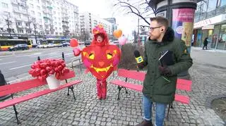 Przechodnie składali życzenia walentynkowe do kamery Dzień Dobry TVN: "Dużo miłości wszystkim"