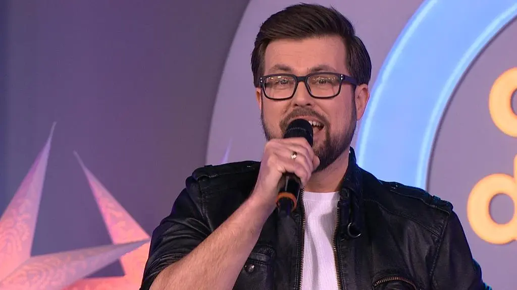 Michał Bober na scenie Dzień Dobry TVN