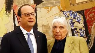 Były prezydent Francji Francois Hollande i Maya Ruiz-Picasso