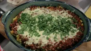 zapiekany makaron z sosem ragù (bolońskim)