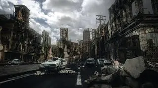 Zniszczone miasto. Koniec świata. Katastrofizm.