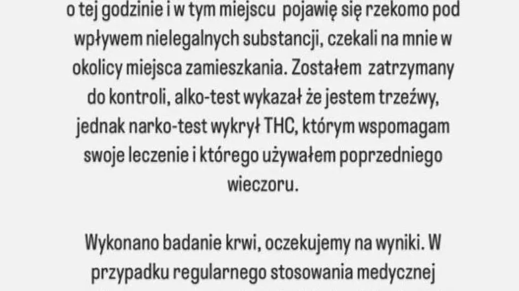 Oświadczenie Antka Królikowskiego