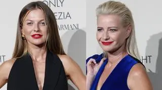 Rozcięcie na nogę i kobaltowy komplet. Tak Polki prezentowały się na pokazie włoskiego domu mody