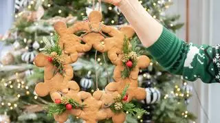 Pieczony wieniec z pierniczków