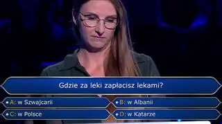 "Milionerzy". Gdzie za leki zapłacisz lekami? Uczestniczka poprosiła o koło ratunkowe