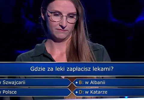 "Milionerzy". Gdzie za leki zapłacisz lekami? Uczestniczka poprosiła o koło ratunkowe