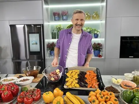 Piotr Kucharski w kuchni Dzień Dobry TVN