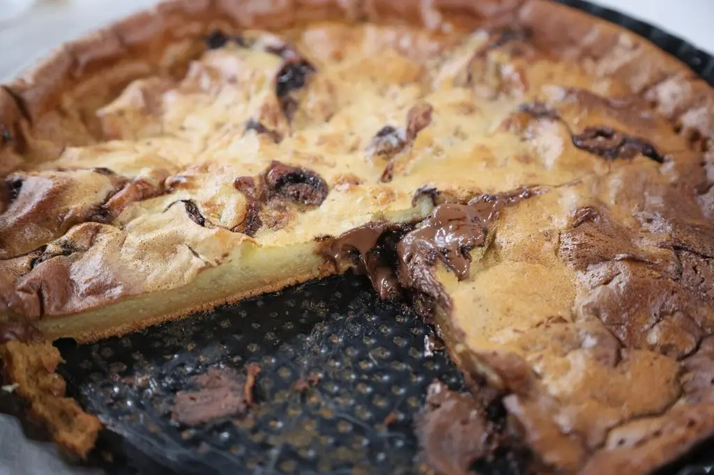 Clafoutis z kremem orzechowym