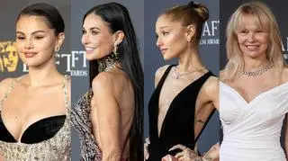 BAFTA 2025. "Ślubna" stylizacja Pameli Anderson, błysk u Seleny Gomez, prześwitująca suknia Camili Cabello, Vera Wang odsłoniła ciało