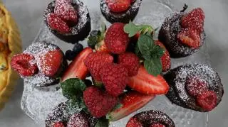 Ciastka czekoladowe z owocami