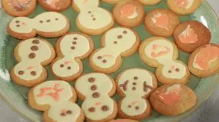 Ciasteczka bałwanki 