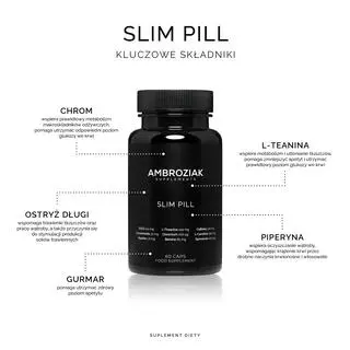Slim Pill, Ambroziak Supplements, 60 kapsułek