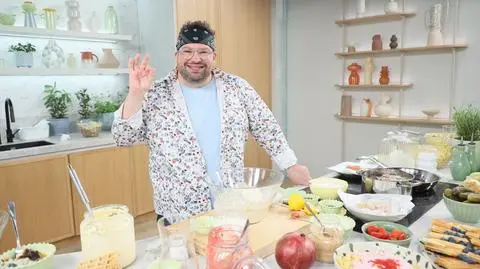 Szymon Czerwiński w kuchni Dzień Dobry TVN