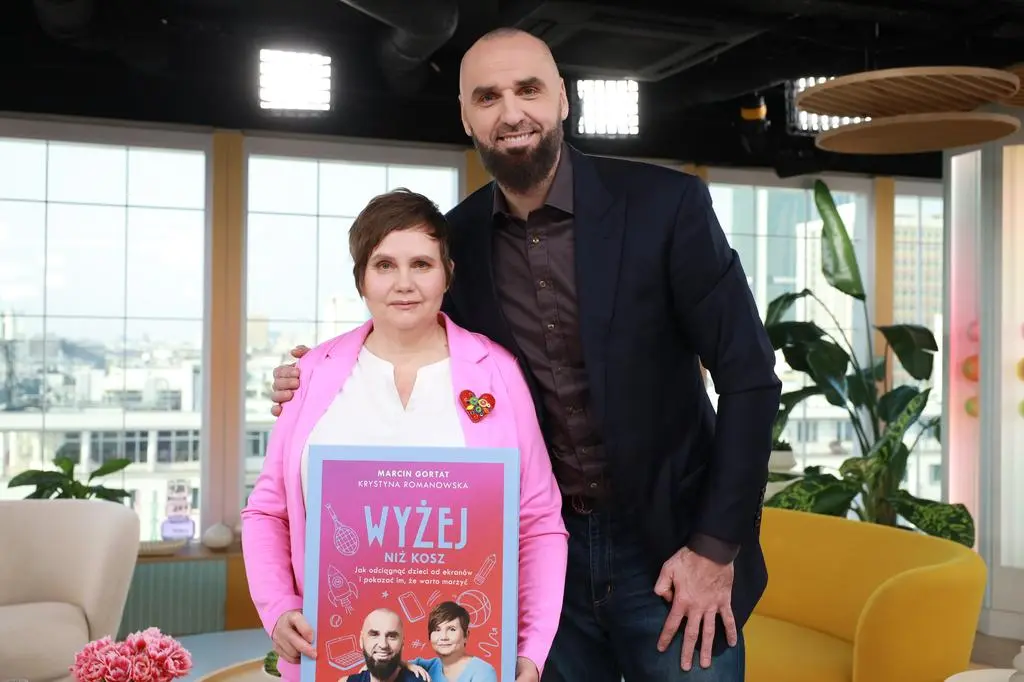 Marcin Gortat i Krystyna Romanowska