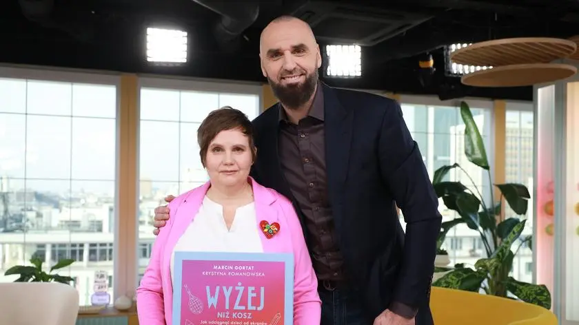 Marcin Gortat i Krystyna Romanowska
