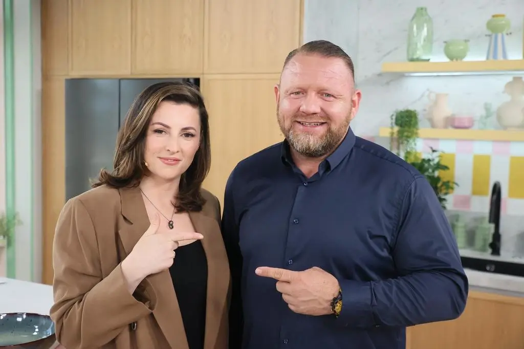 Dawid Łagowski i Ewelina Łapińska w kuchni Dzień Dobry TVN