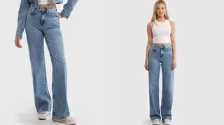 Jak stylizować szerokie jeansy damskie?