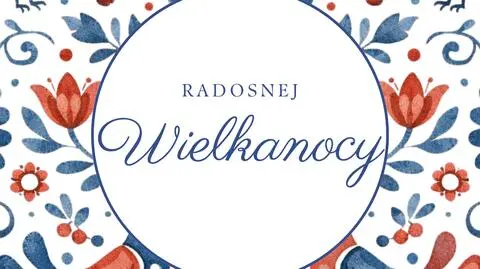 Kartka wielkanocna: ludowa wycinanka