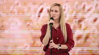 Marzena Nabagło na scenie Dzień Dobry TVN