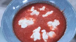 Gaspacho z arbuza z ricottą