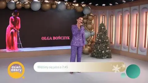 Olga Bończyk w utworze "Dwa serduszka cztery oczy"