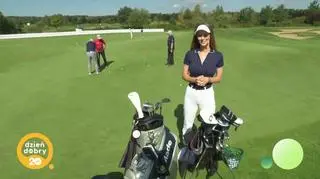 Krzysztof Materna i Roman Paszke na turnieju golfowym 