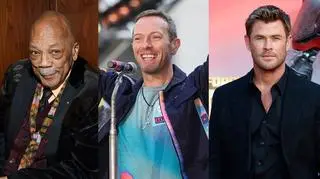 Quincy Jones, Chris Martin, Chris Hemsworth