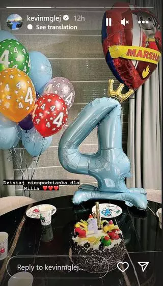Kevin Mglej zorganizował urodzinową niespodziankę dla syna