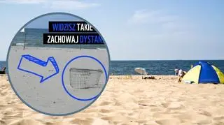 Widzisz na plaży taką klatkę? Nie dotykaj jej. "Zachowaj odpowiedni dystans" 
