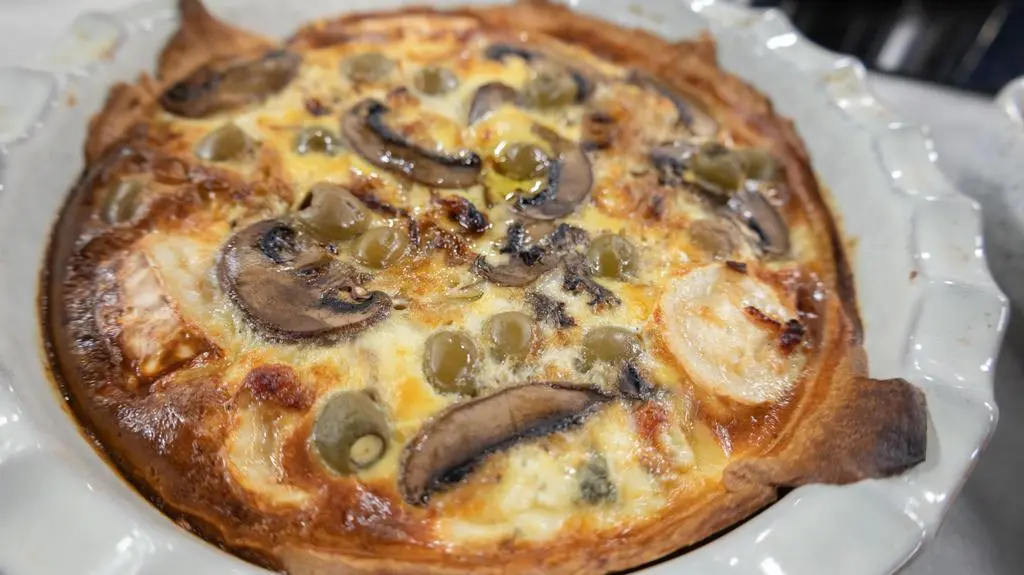 Grzybowa Tarta z Kozim Serem