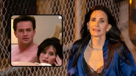 "Przyjaciele". Courteney Cox wspomina ulubioną scenę z Matthew Perrym