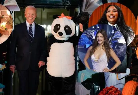 Joe Biden z pandą, Alicja z "Krainy Czarów" oraz E.T. Te gwiazdy zaszalały na Halloween