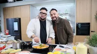 Agustin Egurrola i Rey Ceballo w kuchni Dzień Dobry TVN