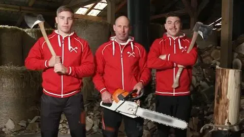 Za kulisami niezwykłej pasji młodego sportowca. Szymon Groenwald bije rekordy w rąbaniu drewna na czas
