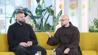 ks. Adrian Chojnicki oraz o. Archanioł Borek