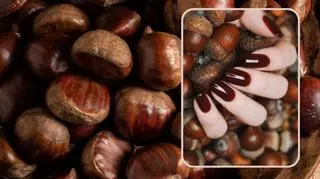 Ten manicure to kwintesencja jesieni. Toasted Chestnut Nails pokochała już Selena Gomez