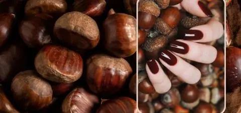 Ten manicure to kwintesencja jesieni. Toasted Chestnut Nails pokochała już Selena Gomez