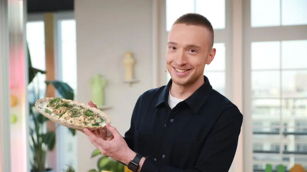 Kacper Sproski w kuchni Dzień Dobry TVN