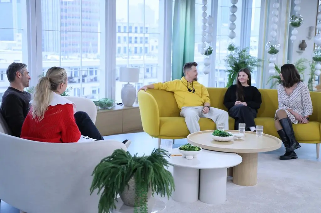 Bartosz Obuchowicz z córką i żoną