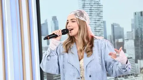 Julia Pośnik na scenie Dzień Dobry TVN