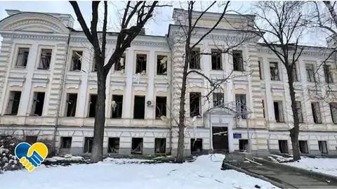 Uwaga! TVN. Szkoła dla niewidomych dzieci ucierpiała w bombardowaniach