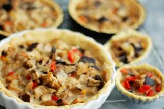 Tarta z pieczarkami