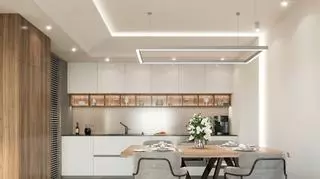 Sufit podwieszany w kuchni i salonie – konstrukcja krok po kroku