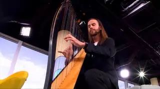 Jedyny taki harfista w Polsce