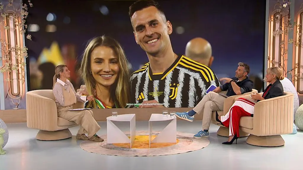 Agata Sieramska i Arkadiusz Milik 