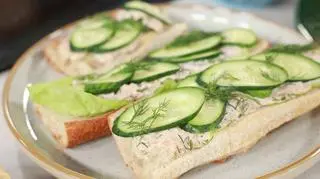 Kanapka z pastą z tuńczyka